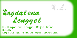 magdalena lengyel business card